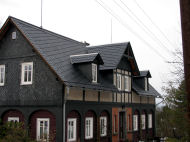 Schieferdeckung in der Oberlausitz